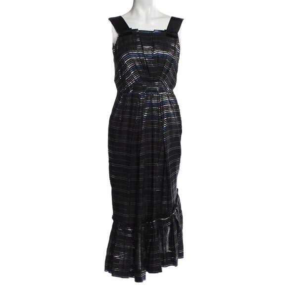$1.8K MARC JACOBS S/S 09 Metallic Bustle Dress Runway Collection Barneys NWT s 6 - Picture 2 of 10